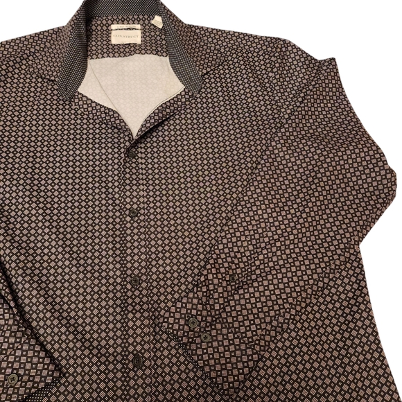 Construct Men's Geo 4-Way Stretch Casual Dress Shirt - Picture 2 of 10